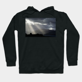 Sunrays over Eilean Donan Castle Hoodie